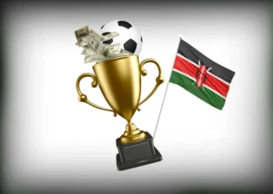 arbitrage betting in kenya cup with football ball and kenyan flag