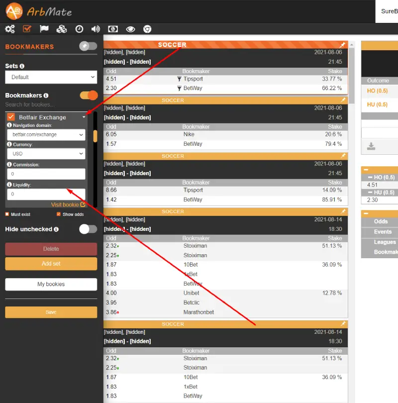 arbmate exchange filters