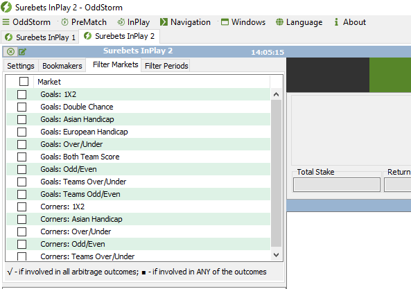 oddstorm arbitrage scanner software settings