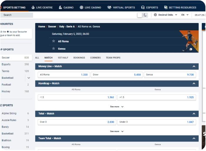 football match at pinnacle