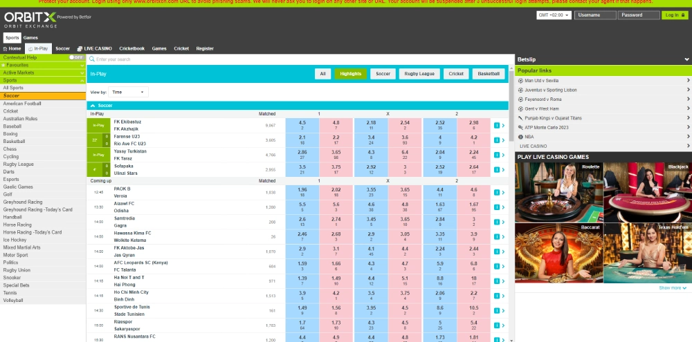 BetInAsia orbit exchange main platform