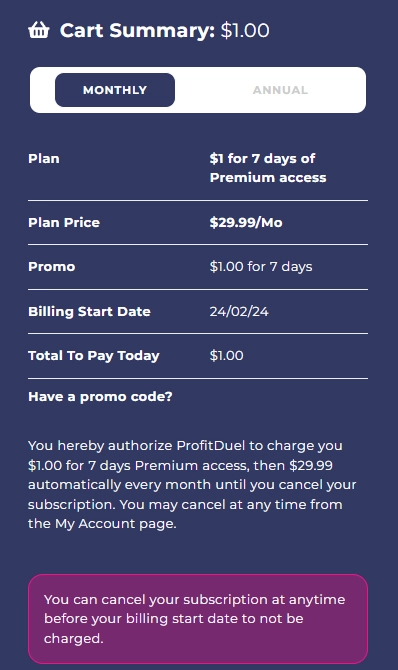 profitduel-monthly-cost