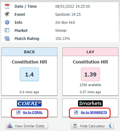 redirection link at oddsmonkey