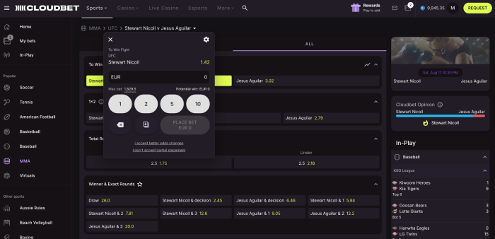 cloudbet new interface