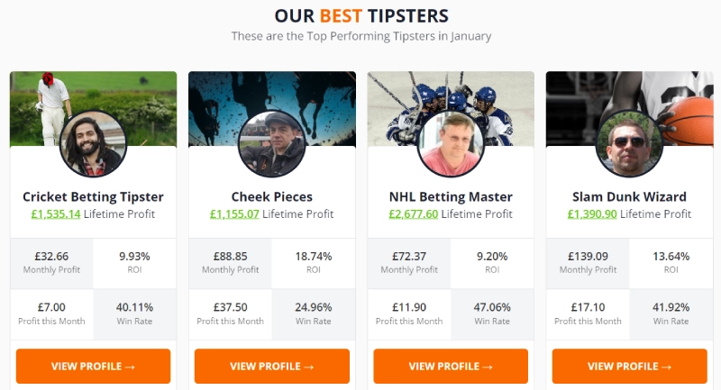 best performing tipsters on bettinggods